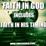 faith in gods timing