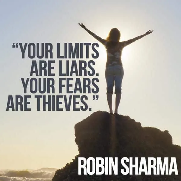 Robin Sharma Quotes fear limit