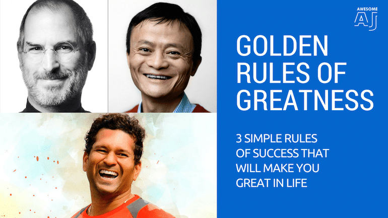 3 simple rules of success