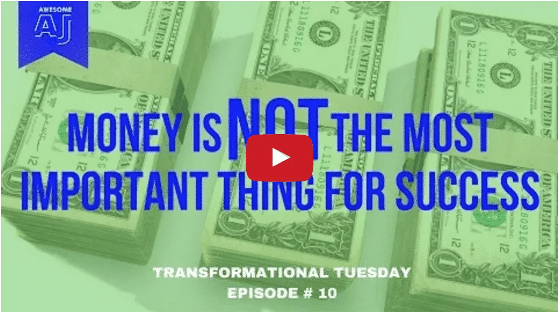 MONEY Is Not The Most…