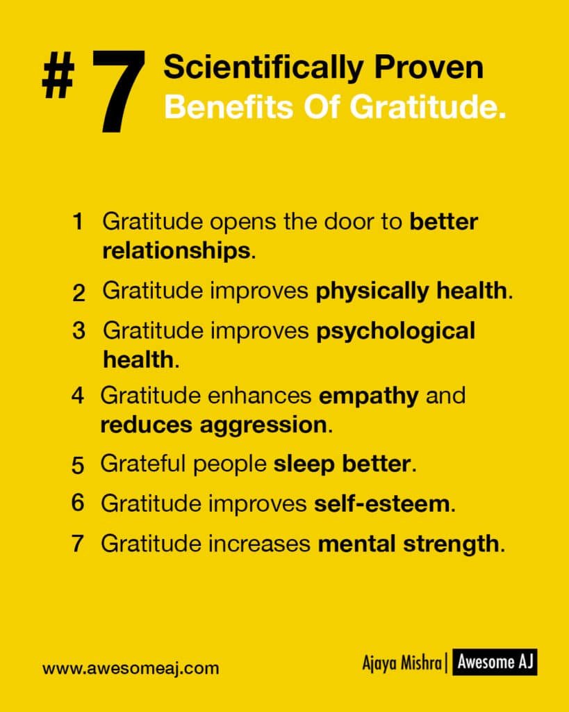 7 Benefits of Gratitude
